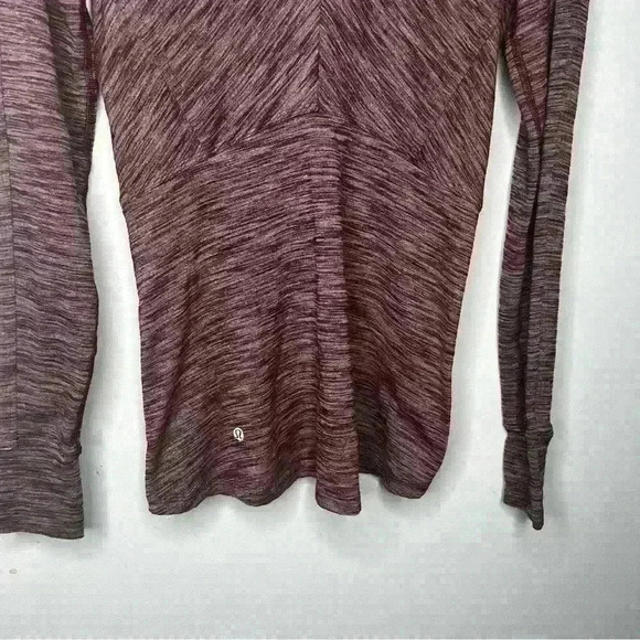 Lululemon Kanto Catch Me Half Zip Heathered Bordeaux Drama Pullover - Picture 8 of 10